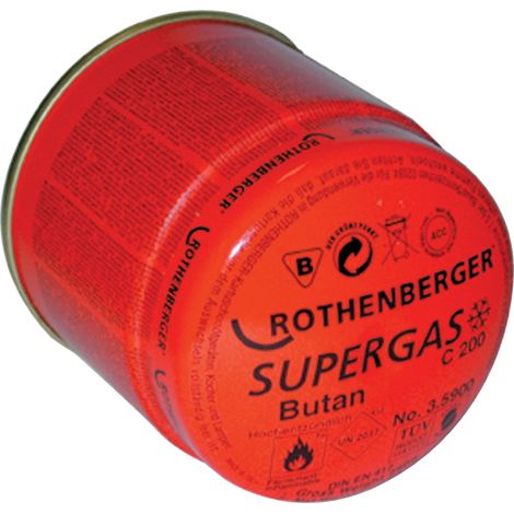 Cartouche butane propane Supergas C200 TSS 190g Multifire - ROTHENBERGER - 035901-A