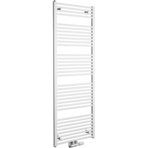 Radiateur de salle de bain DIRECT avec raccordement central 600x1680 mm, blanc (1/5)