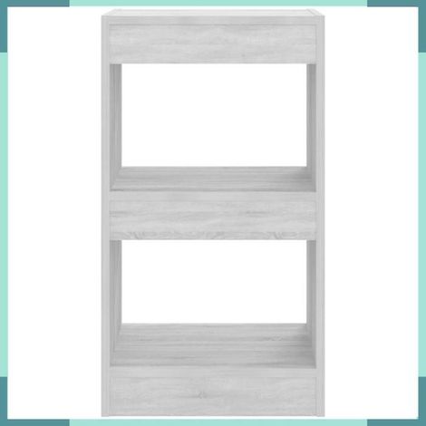 813585 Bibliothèque/Séparateur de pièce Sonoma gris 40x30x72 cm (1/5)