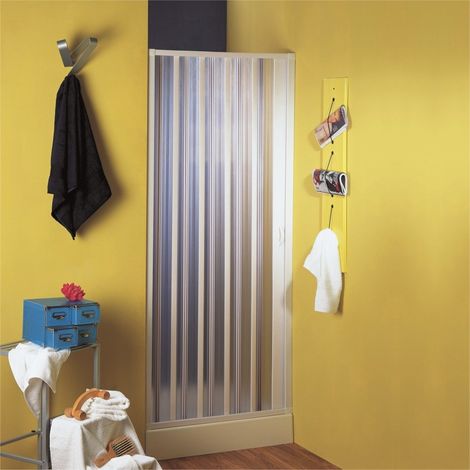 1PZ BOX DOCCIA A SOFFIETTO GOLD acrilico cm. 60-80 x 185 h (1/5)