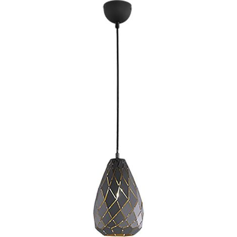 Suspension Simple Onyx Anthracite avec Trio Lighting Laser Cuts (1/3)