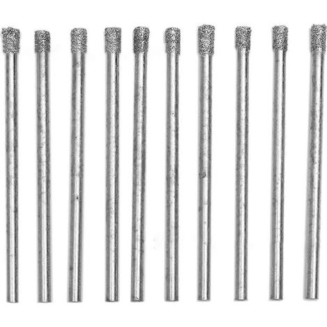 Set mit 10 3-mm-Diamantbohrern (1/8 Zoll) zum Bohren von Mauerwerk (1/5)