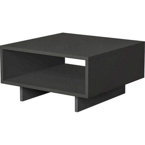 Table basse en bois "Hola" 60 x 60 x 32 cm - Anthracite (1/4)