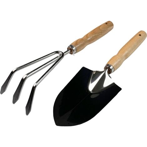 Kit d'outils de jardin, truelle de 29 cm, fourche de plantation 29 cm (1/4)