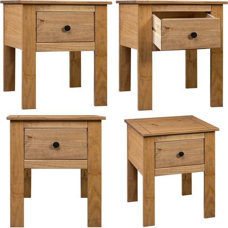 Nachttisch 46x40x57 cm Kiefernholz Panama - Nachtisch - Nachttisch - Kiefernholz - Holzmöbel - Wohnraum - Home & Living (1/5)