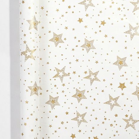 Papier cadeau de Noël (43 cm x 10 m), papier d'emballage pour boîtes cadeaux à faire soi-même