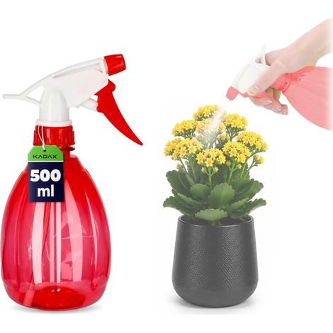 Kunststoff-Pflanzenspritze, 0,5 l, Sprühflasche, Zerstäuber, Sprühgerät, für Küche, Bad, Wasser, Sprühgerät, Sprühgerät mit Auslöser (Rot) (1/3)