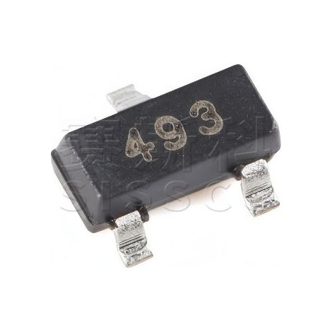 CJ Changdian FMMT493, transistor NPN 493 SOT-23 sérigraphié, transistor à montage en surface 100V/1A, puce de composant électronique, composants électroniques, 5 unités, emballé et expédié.
