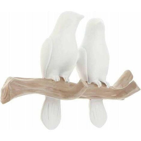 Patère Oiseau Sur Arbre - Patère Murale Décorative En Métal - Pour Salle De Bain Cuisine Entrée - 2 Pièces
