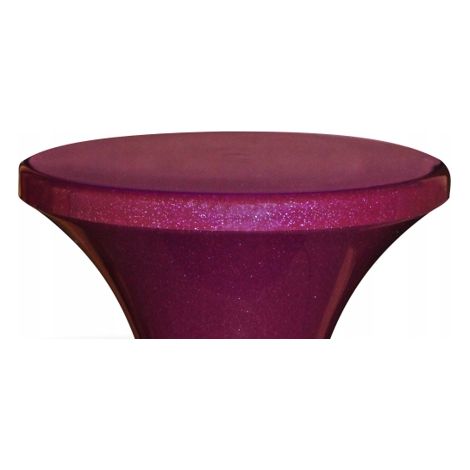 Tabouret en plastique avec assise/produit de polissage à paillettes violettes
