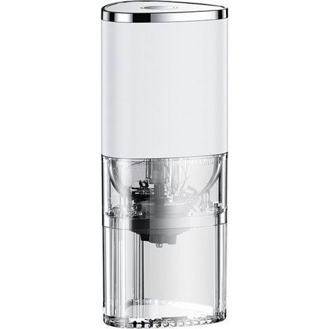 Moulin à café électrique pour grains, épices et plus encore, lames en acier inoxydable, chambre amovible (moulin à café blanc) (1/5)