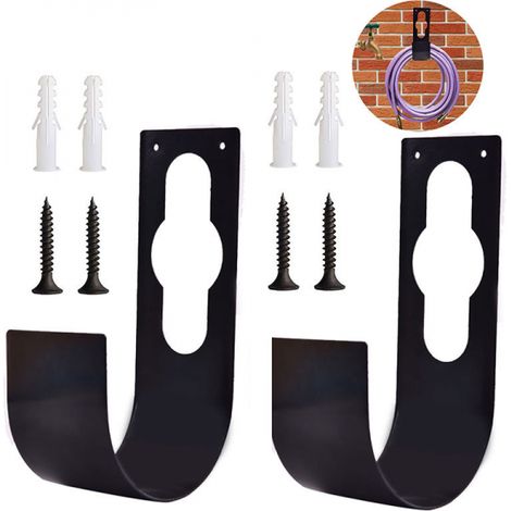 supports de tuyau d'arrosage rétractables crochets en couronne x 2 21 5 11 (1/5)