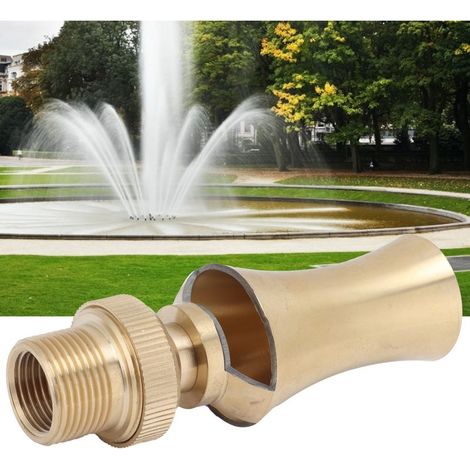 Buse de fontaine décorative Ice Tower en laiton ajustable, jet Cascade ou Cèdre, raccord G1/2 femelle/G3/4 mâle 25mm, enrichissement d'oxygène pour bassin (1/5)