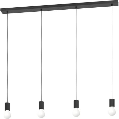 Pendentif à 4 lumières Nogalte Noir - 31236