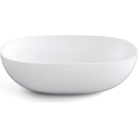 Lineabeta - Lavabo ovale da appoggio Acquaio in ceramica 50x38,5