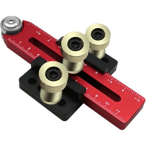 Guide de coupe de précision pour scies sur table, guide de butée pour la réalisation de coupes répétitives de fines bandes de bois. (1/4)