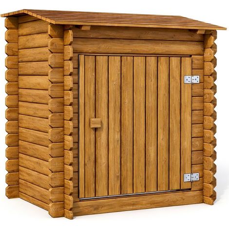 Coffre de filtration en bois traité pour piscine "Keny" - 120 x 95 x 126 cm (1/4)