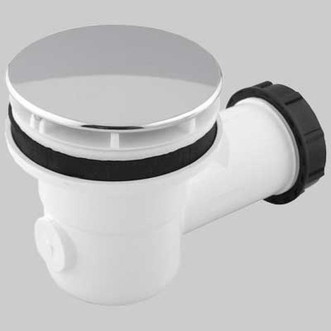 "PILETTA PER PIATTO DOCCIA Ø 60 CON TAPPO ABS CROMATO - 40x 1""1/2"