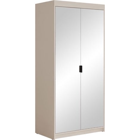 Armoire Novduni 114, Beige, 191x90x53cm, Portes d'armoire: Avec des charnières, Nombre d'étagères: 0 (1/4)