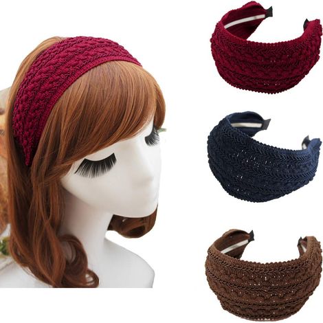 Headband - Wide Fabric Headband - Bohemian Style - For Women And Girls - Daily Use - 3 Pieces (1/5)