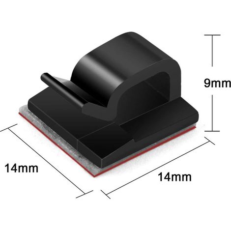 100 mini fascette per cavi da esterno con nastro adesivo - AquaForge (1/5)