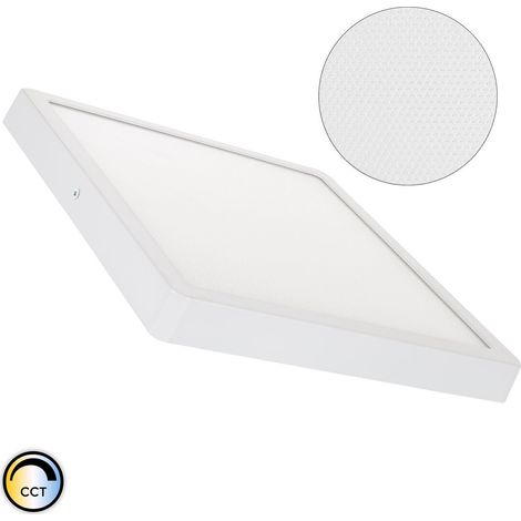 LED-Deckenleuchte 24W Eckig Superslim (CRI90) Microprismatisch CCT Wählbar (UGR17) 280x280 mm Wählbar (Warm-Neutral-Kalt)