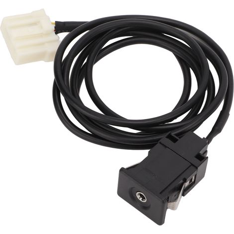 Câble de commutation audio avec prise auxiliaire, faisceau de câbles stéréo de remplacement pour Mazda 2, 3, 5, 6, MX-5, RX8, CX-7, CX-9 (1/5)