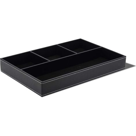 Boîte de rangement noire pour la maison, la chambre ou le bureau, adaptée aux espaces intérieurs et aux routines quotidiennes.-AquaForge (1/5)