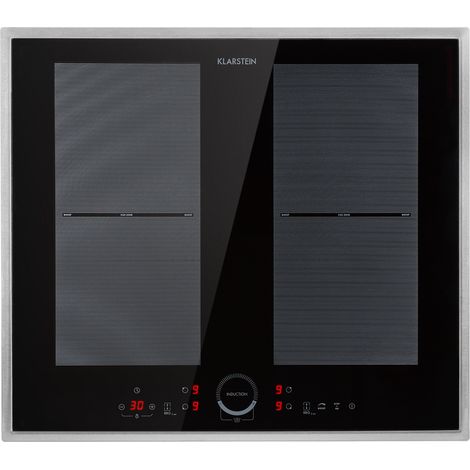 Klarstein Induction Hob, 7000W Electric Hob Induction Cooker, 4 Ring Electric Pan Hob, Built-In Table Top Cookers w/ 4 Hobs, Touch Control, Induction Heater Cooktops, Electric Hot Plates for Cooking