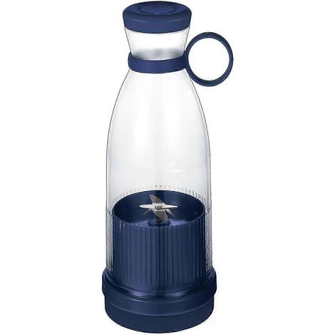 Bouteille mélangeur à jus rechargeable portable - Rose/Vert/Bleu - 350 ml Acier inoxydable/Plastique - Mixeur multifonctionnel (1/5)
