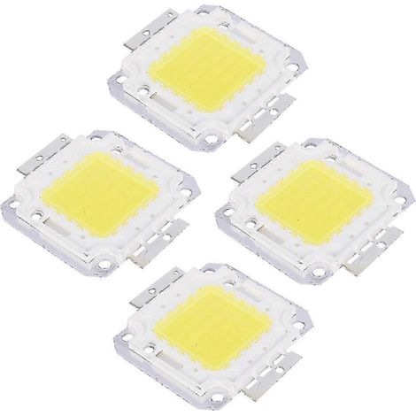 Lot de 4 ampoules LED haute puissance 50 W, blanches, 3800 lm, 6500 K, pour bricolage. (1/5)