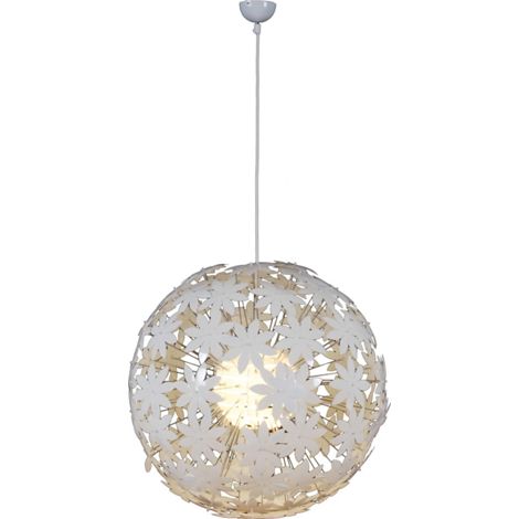 Naeve FLOWERY MEADOW Plafonnier sphérique blanc 1 ampoule E27 (1/4)