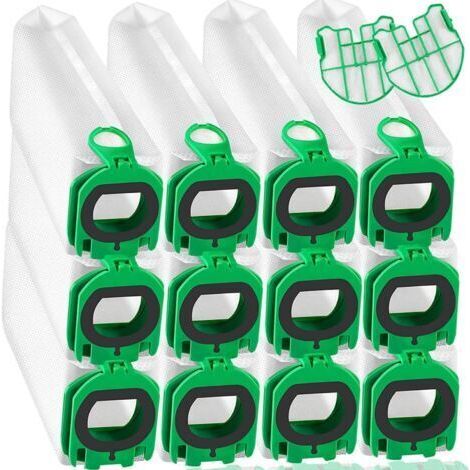 BUNTHAUS Lot de 12 sacs d'aspirateur compatibles avec Vorwerk Kobold VB100 FP100 VB 100 FP 100, sacs filtrants premium sacs à poussière de rechange pour sacs d'aspirateur sans fil Kobold VB100 (1/5)
