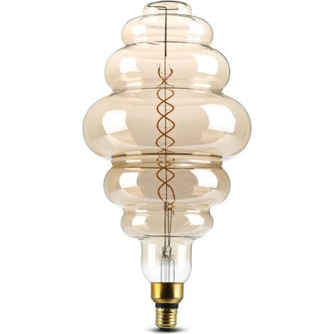 V-TAC E27 8W S200 Doppelfilament-LED-Glühbirne, dimmbar, 1800K