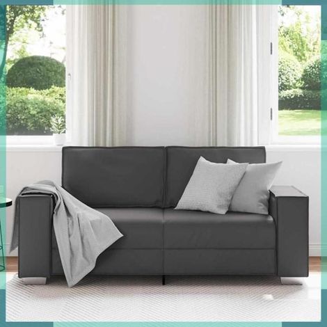 Canapé - 4105053 - 2 places - Tissu gris - 180 x 80 x 84 cm (1/5)