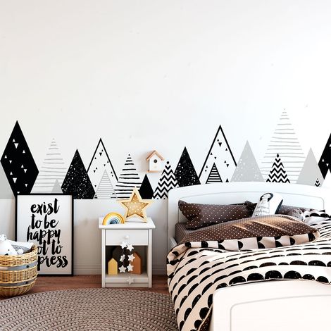 Stickers enfant montagnes scandinaves manonka 50 x 85 cm (1/5)