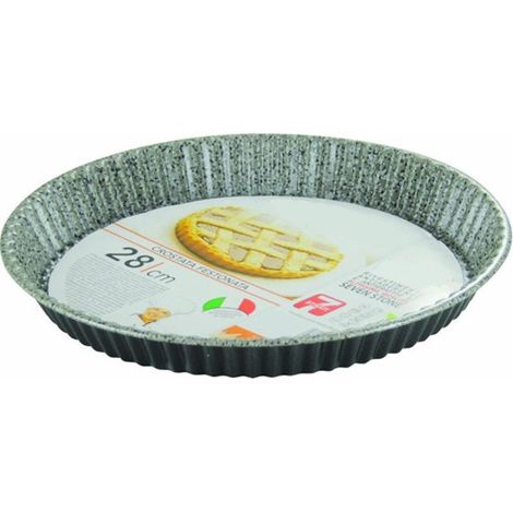 Panoramique à Tarte Ronde Avec Bordure De Fesestone ø28-32 Cm Non-bâton Résistant Aux Rayures -diamètre 28cm - (1/3)