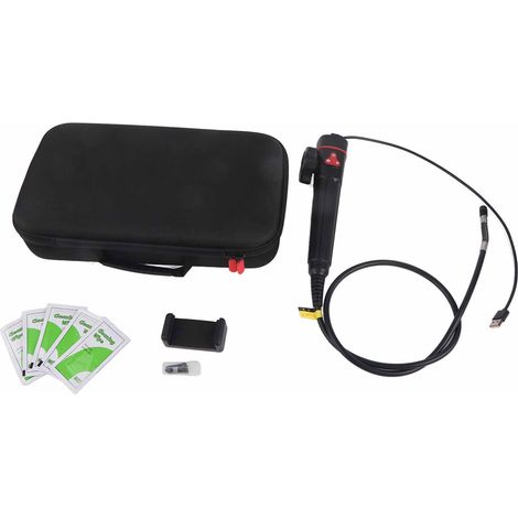 Endoscope industriel HD AGC-180 avec caméra 8mm IP67 étanche, tuyau flexible 100cm/39,4in, kit de diagnostic pour réparation automobile et véhicule (1/5)