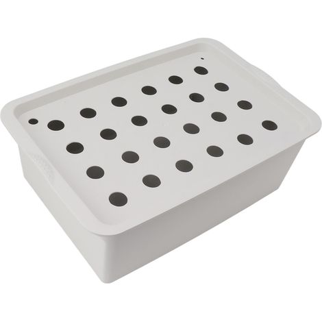 24 Trous Système Hydroponique Gris avec Minuterie Pompe à Oxygène Bac de Culture Prise UE 220V (1/5)