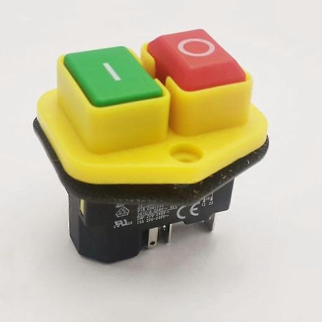 1 interrupteur à bouton kjd17b 220v-240v 16a 5 broches pour outil électrique [ 5 broches (1/4)