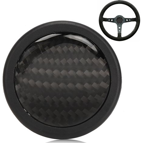 Bouton-poussoir de klaxon en fibre de carbone pour volant OMP à 6 boulons, pièces modifiées pour voiture (1/5)