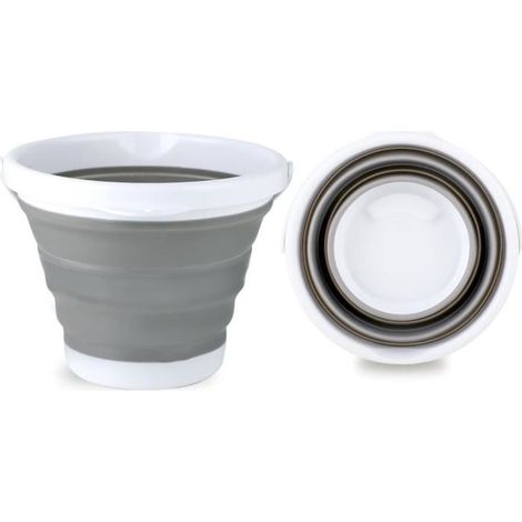 Seau 5L, Seau Pliable, Sceau Menage, Peut être Suspendu, adapté pour Le Nettoyage, Le Stockage et Le Transport de l'eau, Le Lavage (1/4)