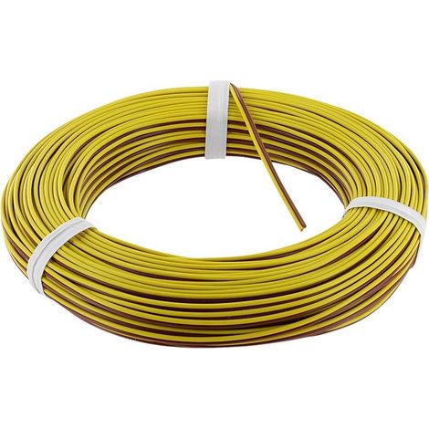 econ connect ZKL014GEBR50 Fil de câblage 2 x 0.14 mm² jaune, marron 50 m C891282