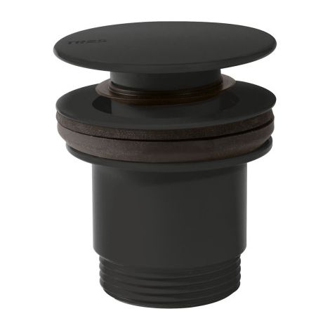 Bonde de vidage clic-clac Simple-Rapid pour lavabo Noir Mat - TRES 24284001NM (1/2)