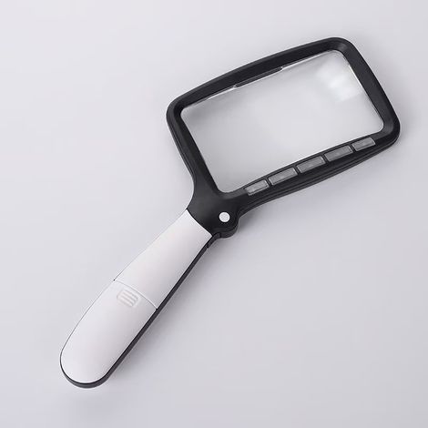 Rectangular 2x reading magnifier – LED light – Suitable for reading, checking and leisure. (1/5)