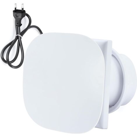 Ventilateur de salle de bain 100 mm Ventilateur mural avec clapet anti-retour, prise UE pour cuisine, WC, salle de bain (1/5)