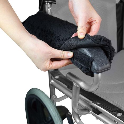 1 paire couverture de l'accoudoir en fauteuil roulant, coussin de bras en fauteuil roulant amovible pour le bureau et la chaise de transport, pour les enfants et les (1/5)
