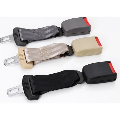 Sicherheitsgurte, 2er-Set universelle Auto-Sicherheitsgurtverlängerungen, verstellbarer Sicherheitsgurtverlängerungsgurt, 23 cm, beige, 2 Stück (1/5)