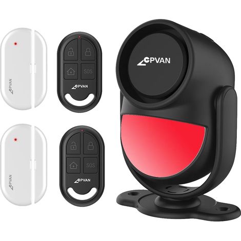 Detector de movimiento, funcionamiento inalámbrico, tecnología infrarroja, Kit A Negro (1/2)