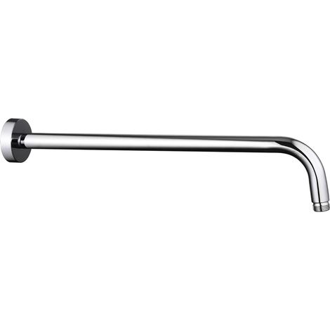 Supports de douche avec brides, rallonge de pommeau de douche à effet pluie pour montage au plafond, bras de douche pour pommeau de douche fixe, tuyau antirouille